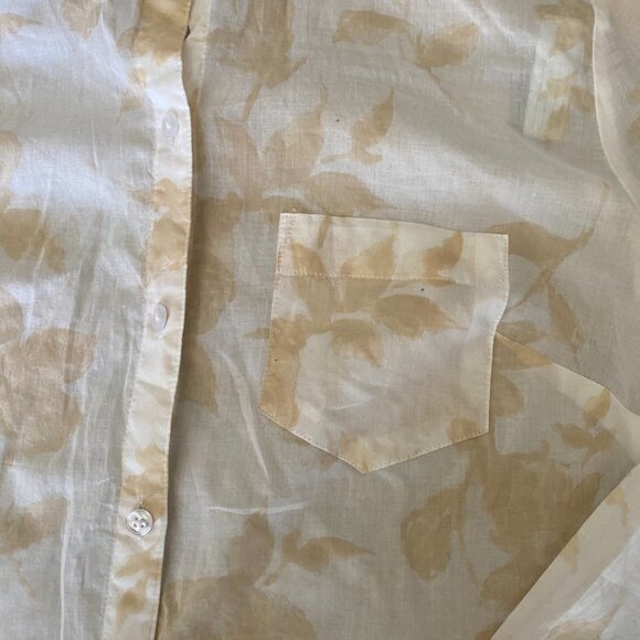 Loft Women's Collared Button-up Blouse 100% cotton - Long Sleeve - Picture 4 of 12